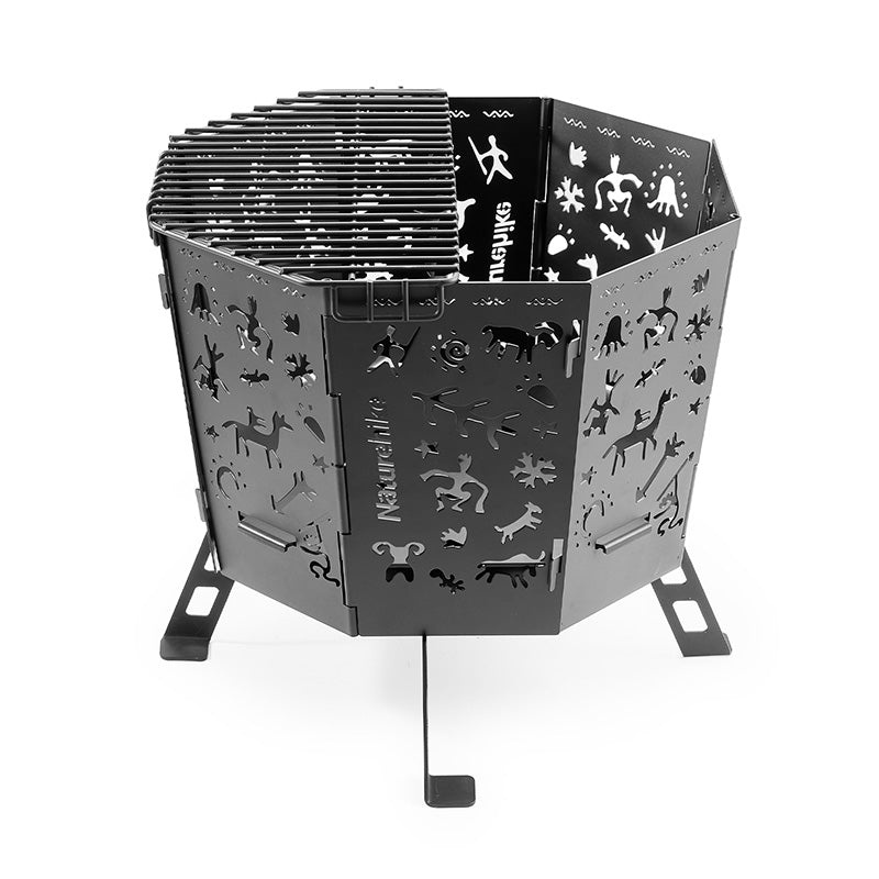 Naturehike Totem brasero pliable grill 2-en-1 transport