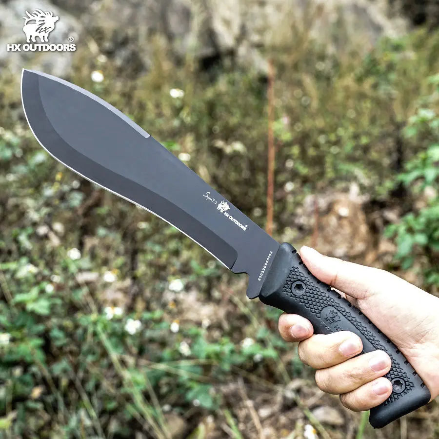 HX Chevalier couteau bushcraft lame D2 21 cm survie