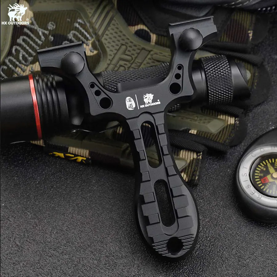 HX Accurion EDC-079A lance-pierre alu noir 110 mm