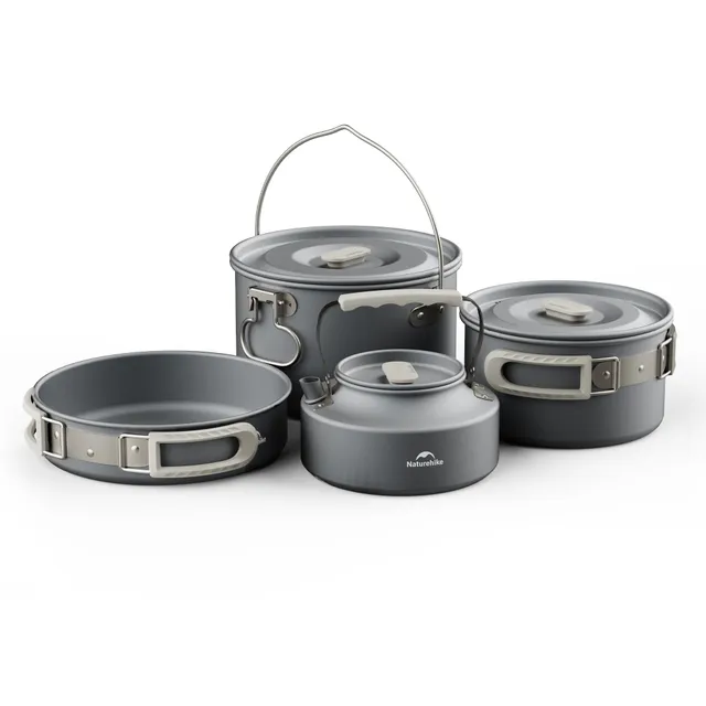 Naturehike TrailCook Set Popote Alu 2-4 Personnes 1,7L
