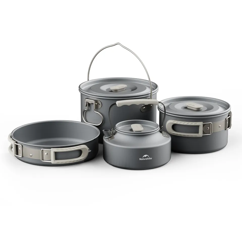 Naturehike TrailCook Set Popote Alu 2-4 Personnes 1,7L
