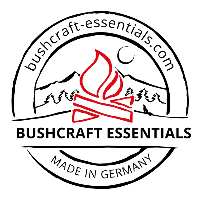 Bushcraft Essentials Stickers auto 15 cm noir blanc