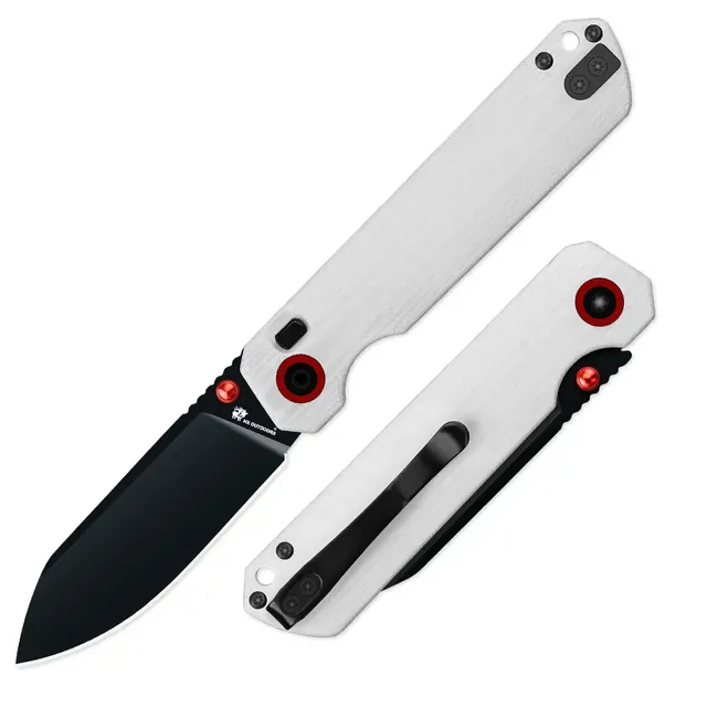 HX Hyla ZD-120S-D couteau pliant 14C28N manche blanc