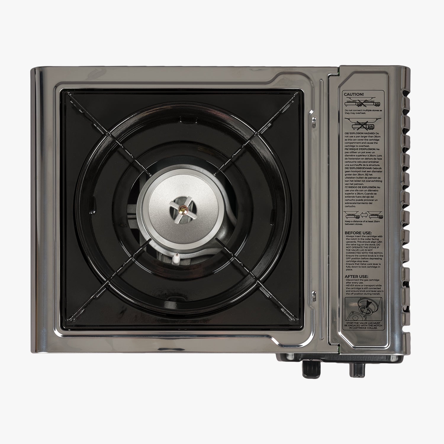 Highlander Cooking Réchaud Gaz Portable Vert avec Allumage Piezo