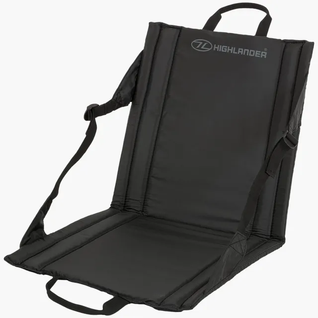 Highlander siège pliant outdoor noir 385 g compact