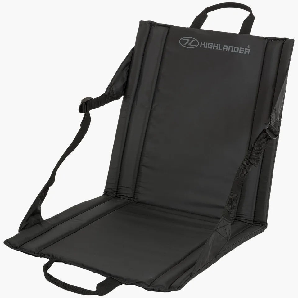 Highlander siège pliant outdoor noir 385 g compact