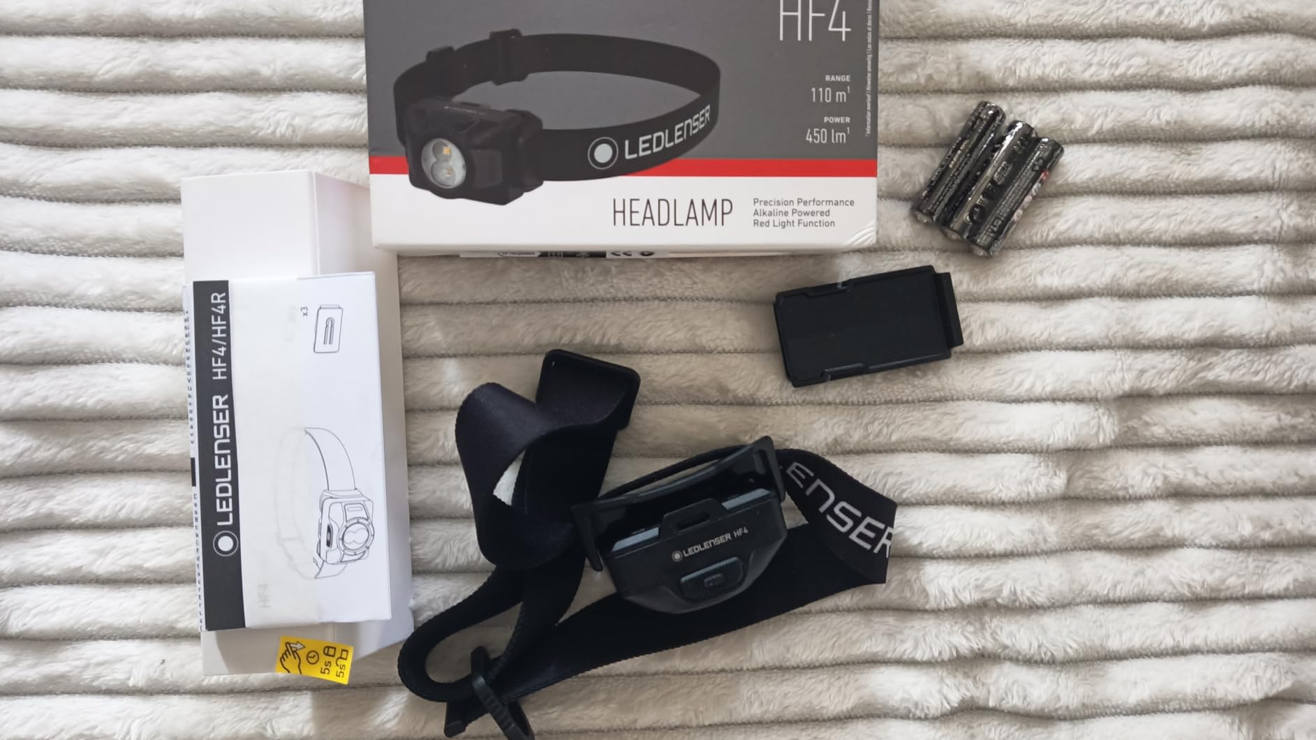 Ledlenser HF4 lampe frontale bleue 450 lm 110 m IP67