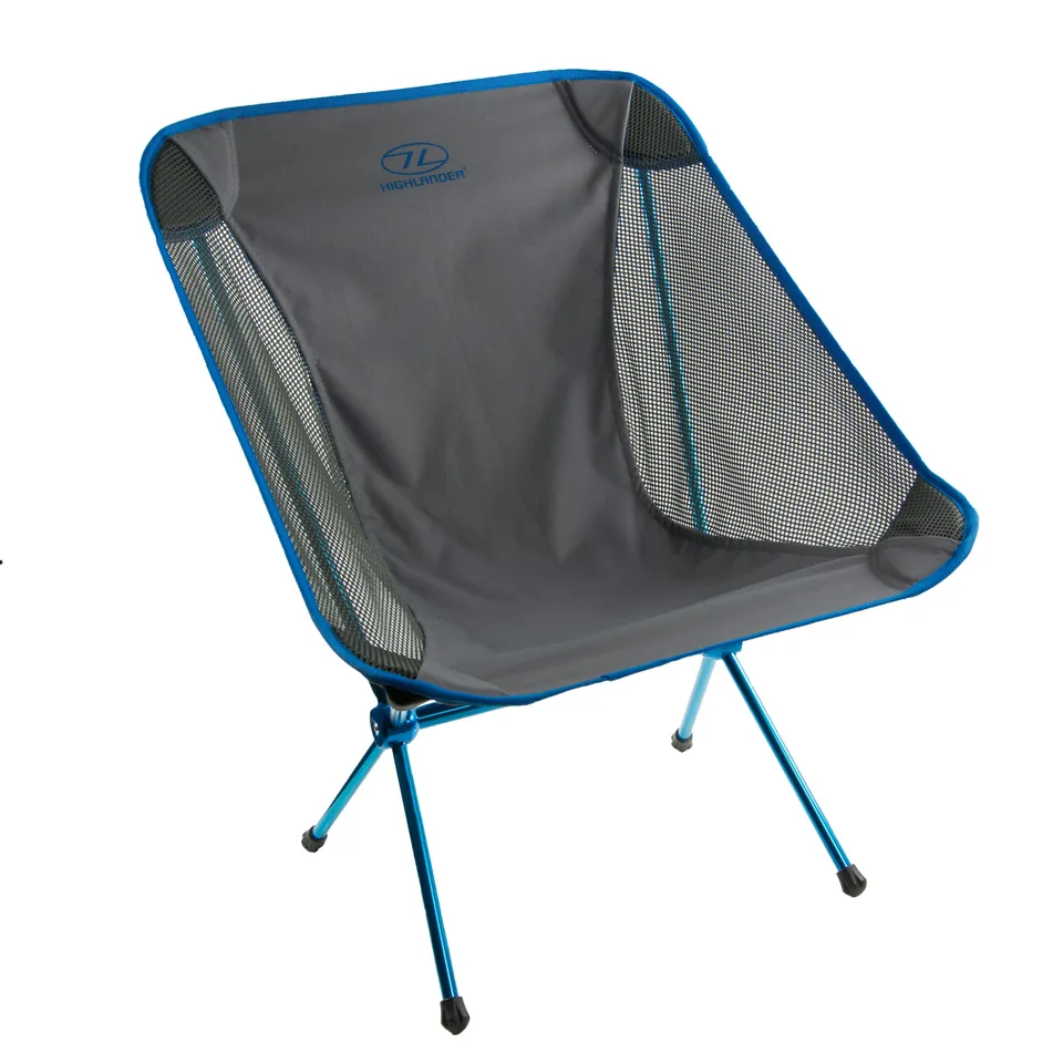 Highlander Minus One chaise camping pliante bleue moins 1 kg