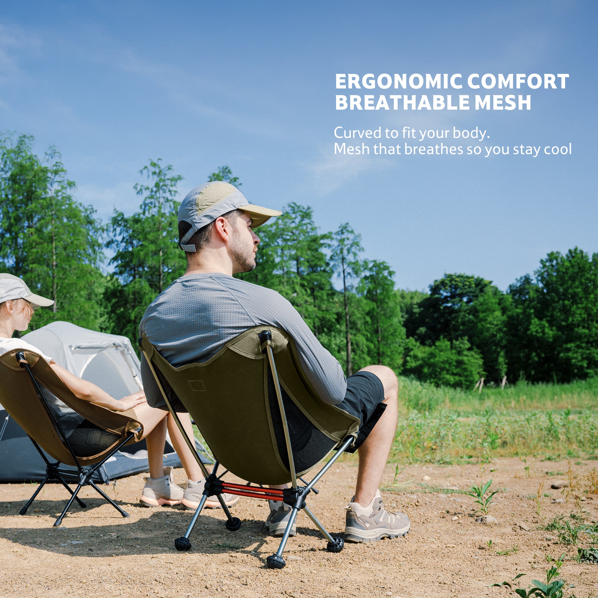 Naturehike PeakLite chaise camping pliable vert 120 kg