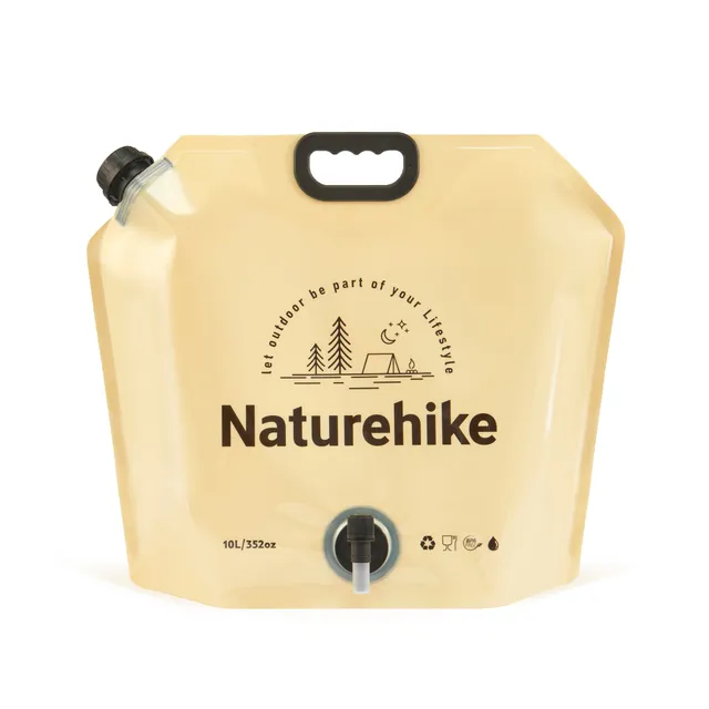 Naturehike sac eau pliable 10L robinet jaune alimentaire