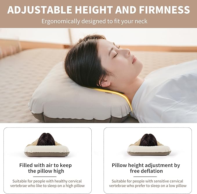 Naturehike YuGu oreiller camping gonflable hybride mousse