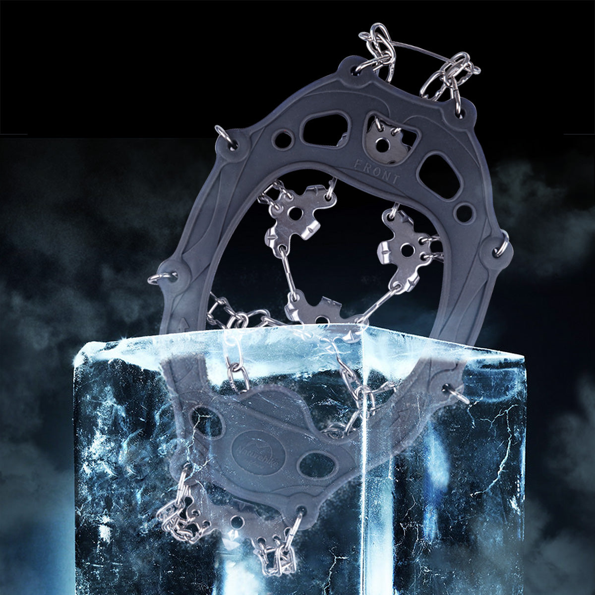 Naturehike Crampons glace 19 pointes acier taille M