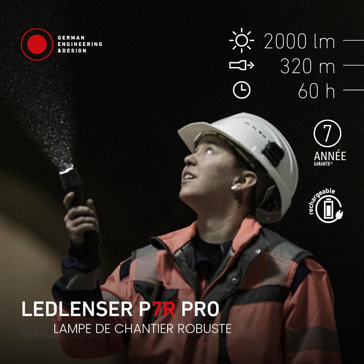 Ledlenser P7R Pro P-Series Lampe Torche 2000lm 320m