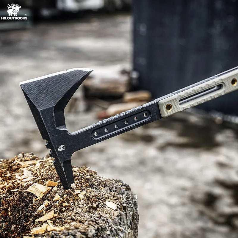 HX Camping Hatchet FT-12 hachette DC53 manche G10 tan