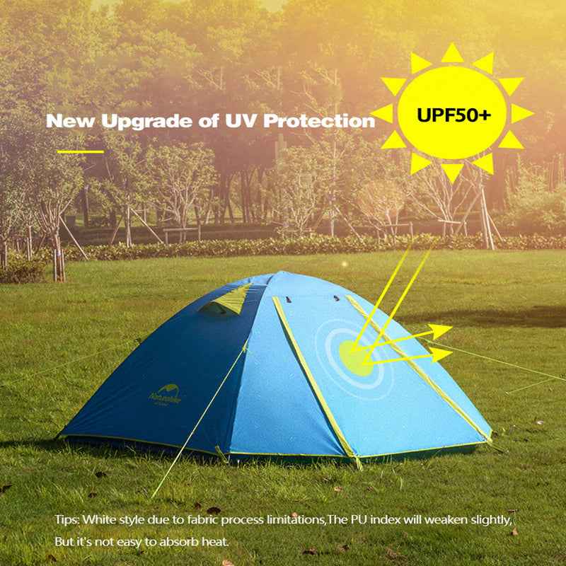 Naturehike P tente camping 2 personnes Bleu PU 2000 mm