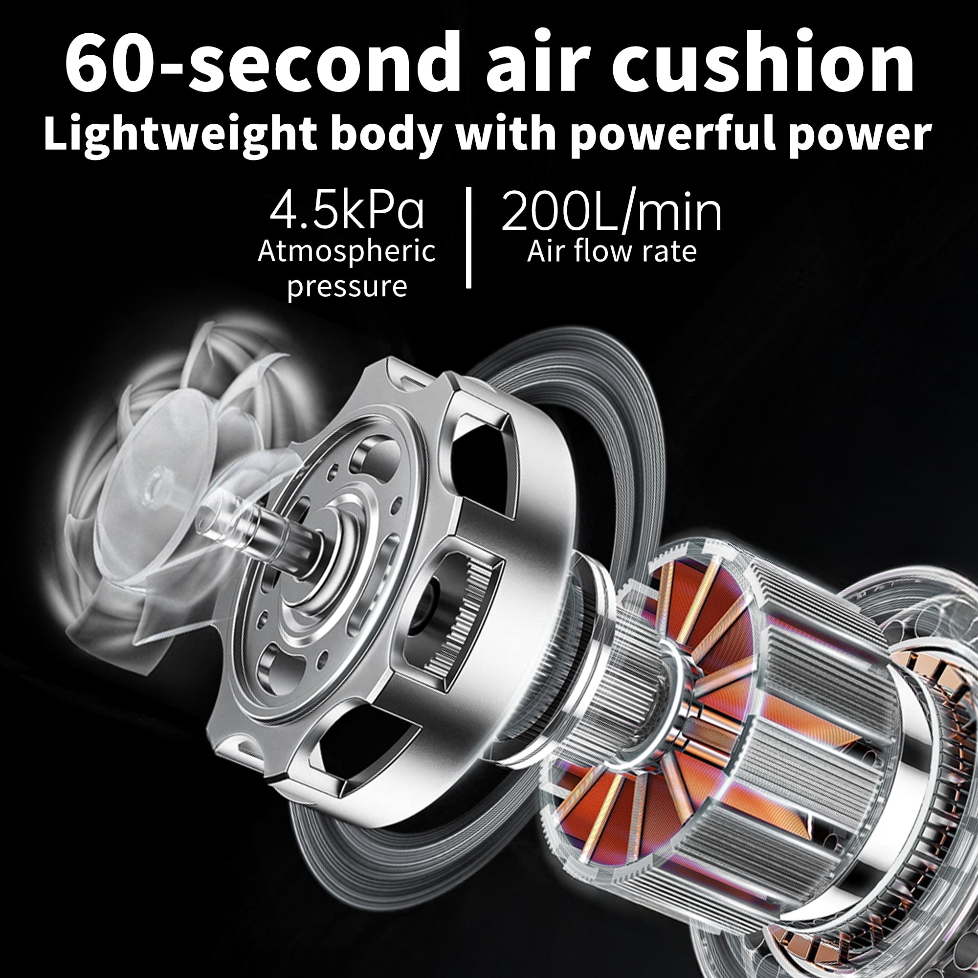 Naturehike Wind-air pompe à air rechargeable 200 L/min LED