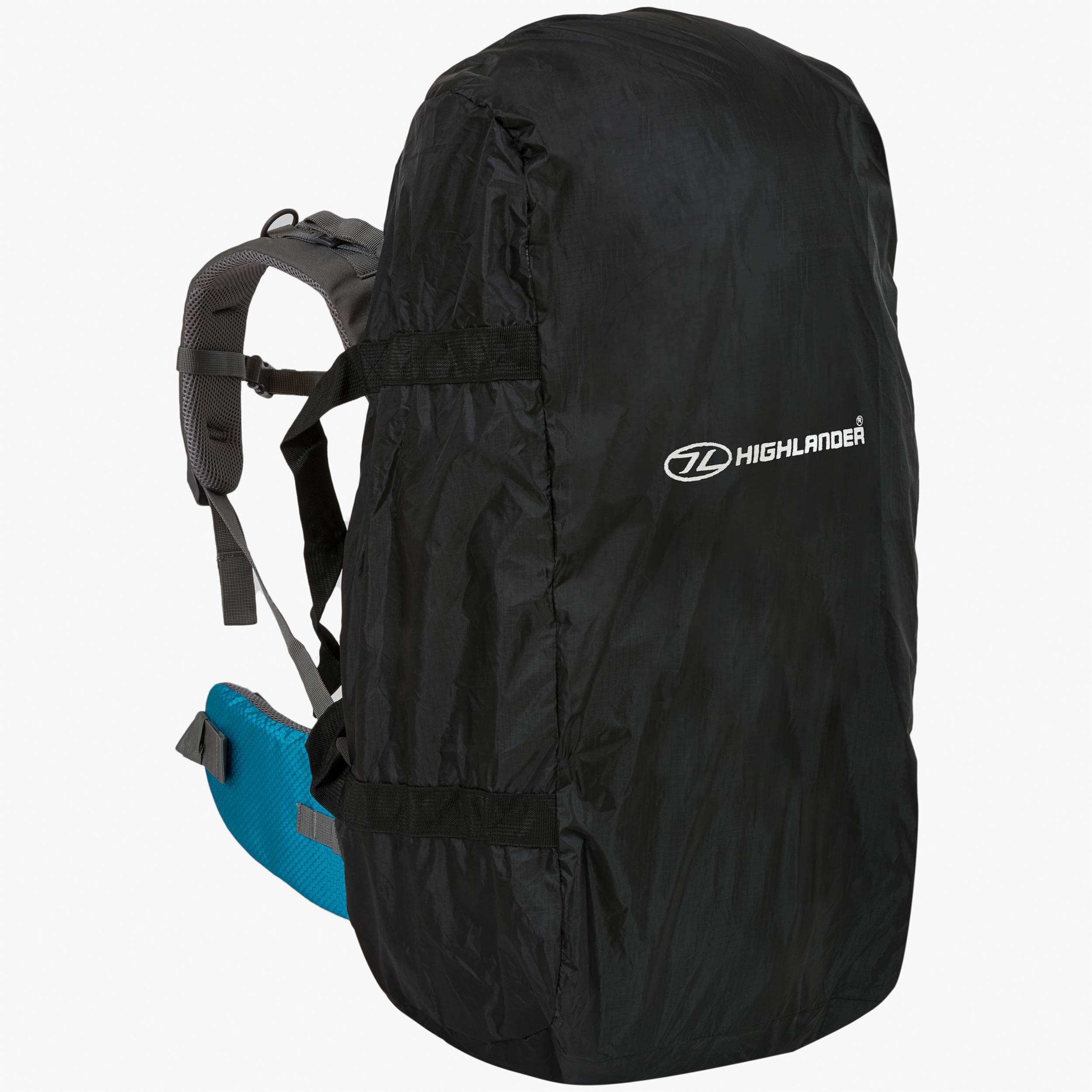 Highlander Combo housse pluie sac à dos 50-70L noir imperméable