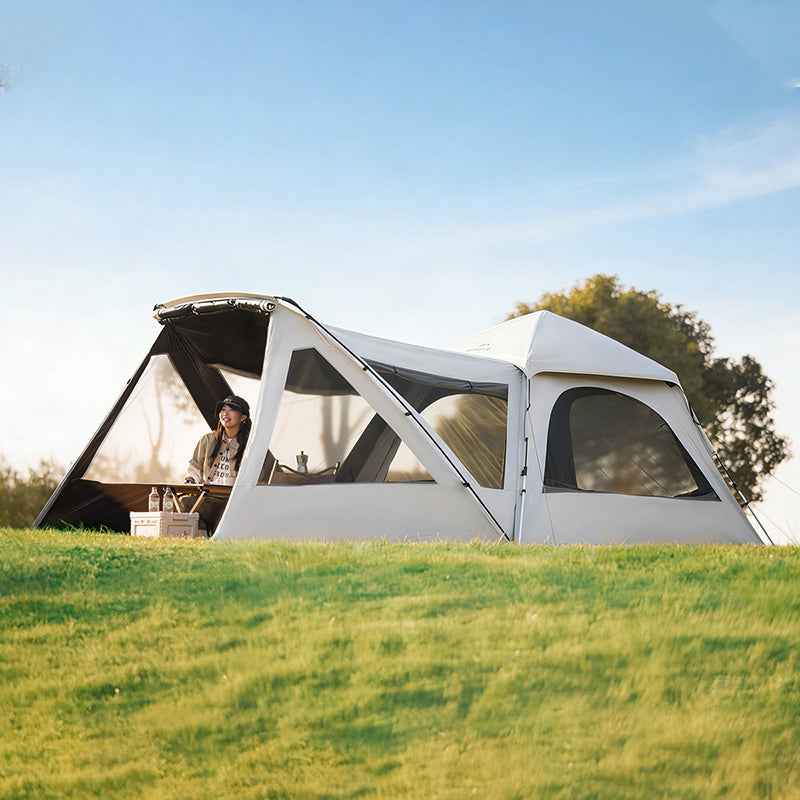 Naturehike Ango tente camping 4 personnes gris UPF50+ 3s