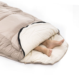 Naturehike PS200 sac de couchage coton gris trous bras
