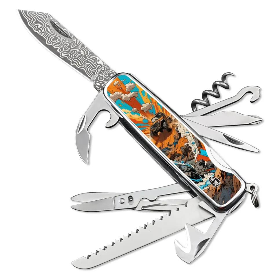 HX Damask Trailfor DD-14C outil multifonction 14,2 cm damas VG10