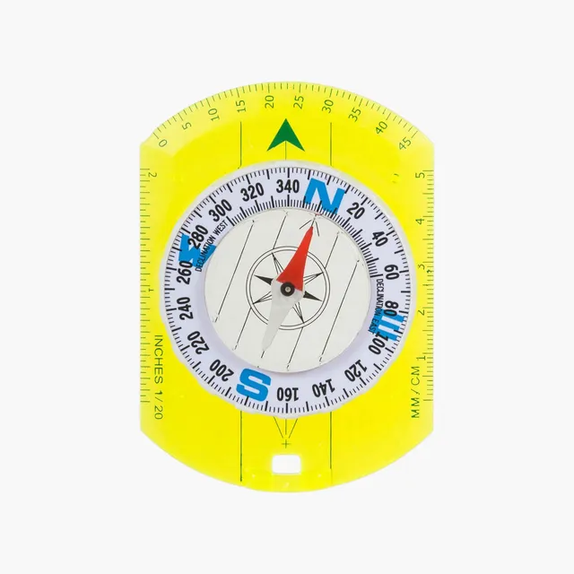 Highlander Navigation boussole orientation plaquette jaune