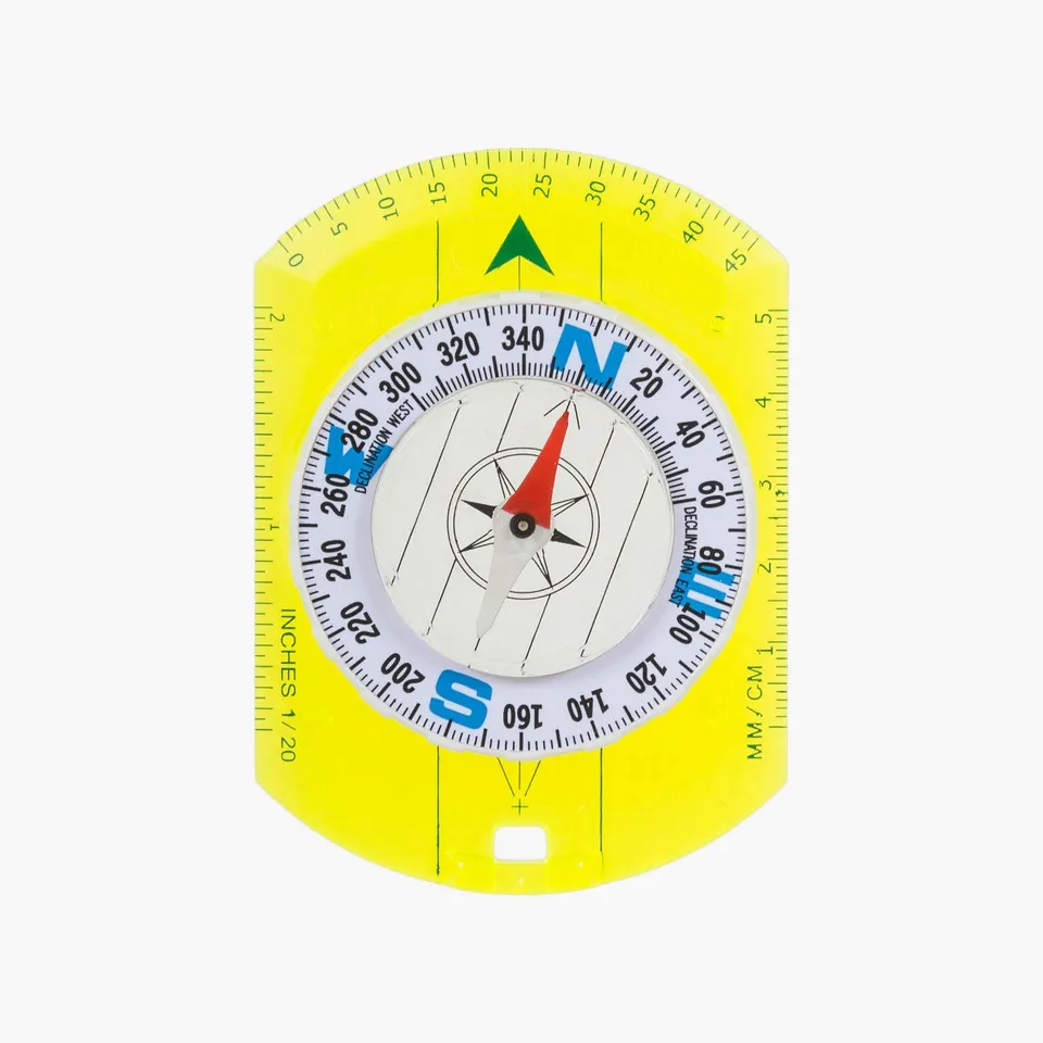 Highlander Navigation boussole orientation plaquette jaune