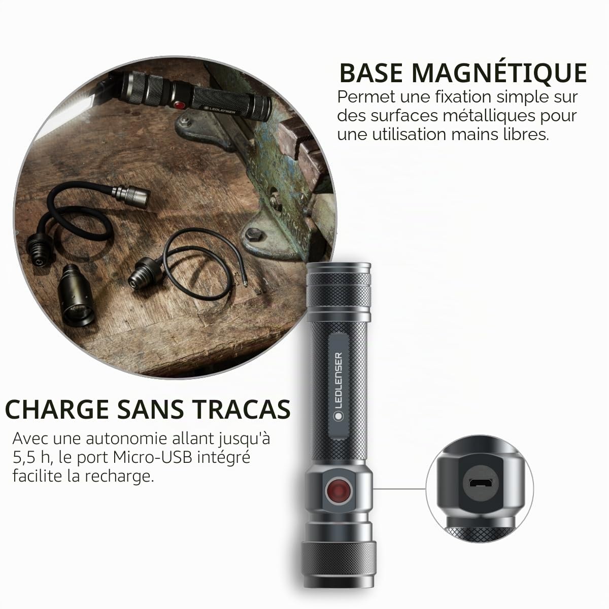 Ledlenser Workers Friend lampe travail 4-en-1