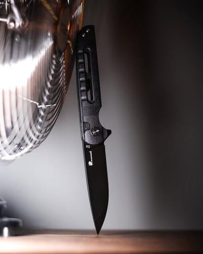 HX Dark Master ZD-112B couteau pliant D2 noir G10 80 mm