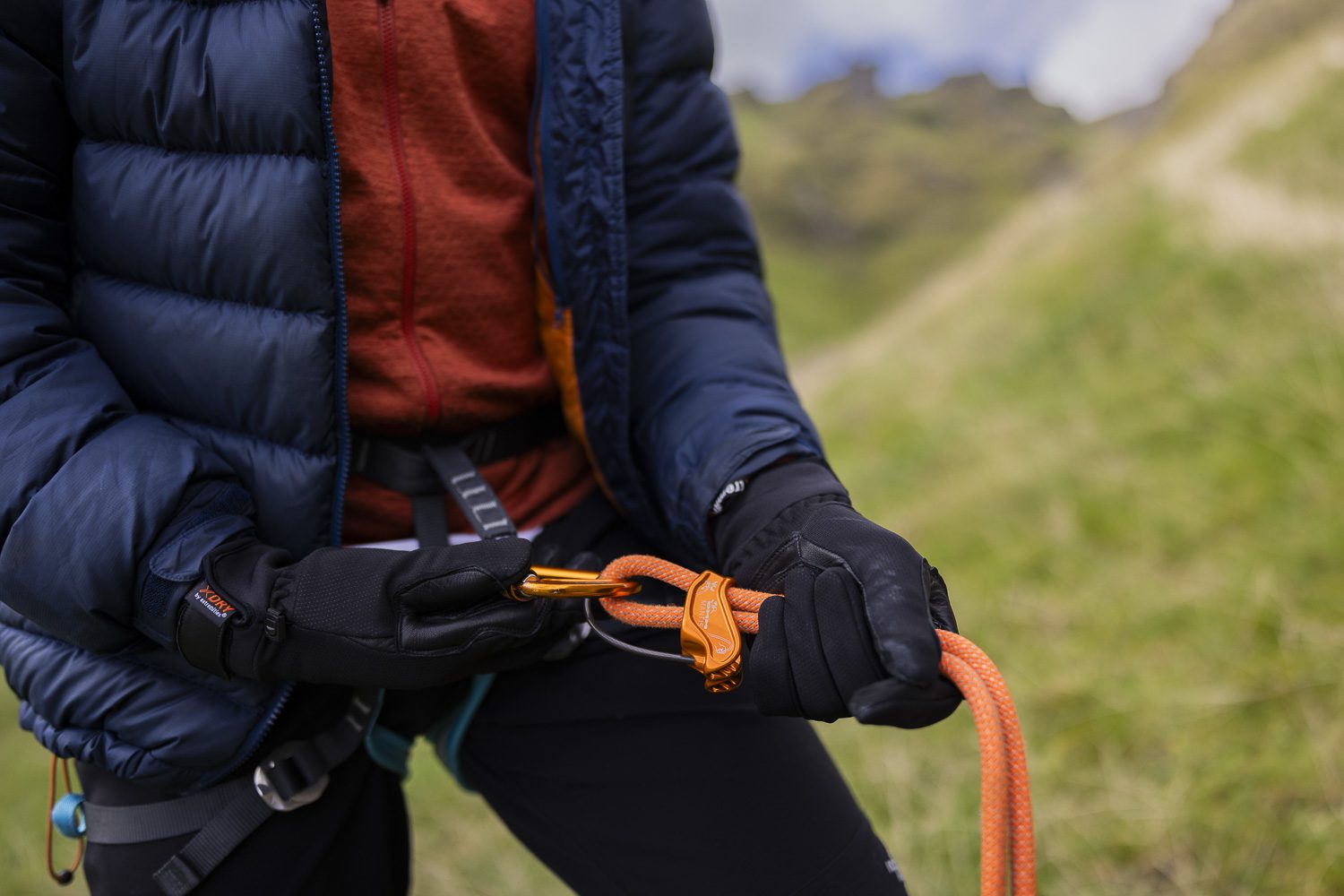 Terra Nova Extreme Belay gants escalade cuir imperméables tactiles