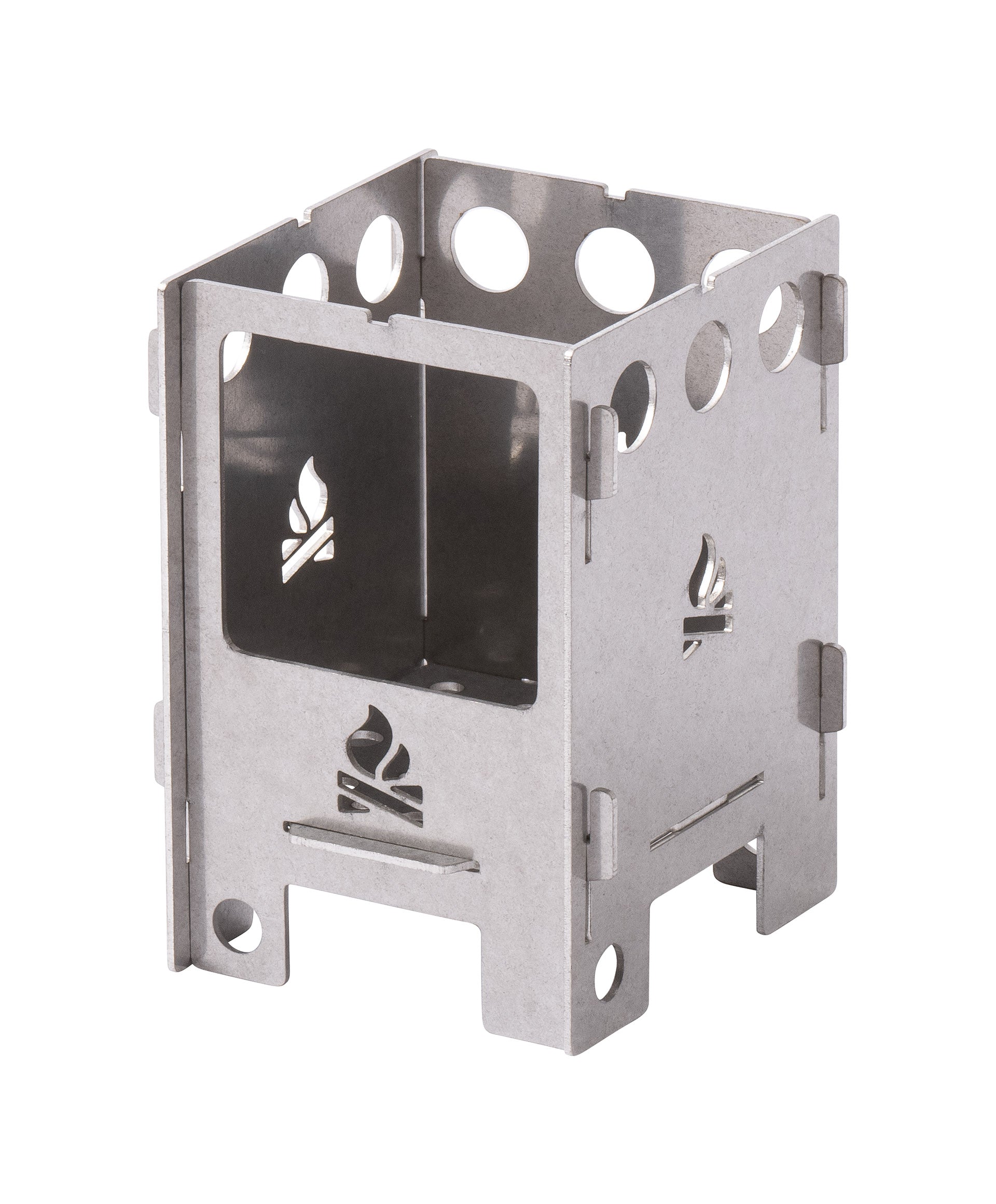Bushcraft Essentials EDCBox micro réchaud bois inox poche