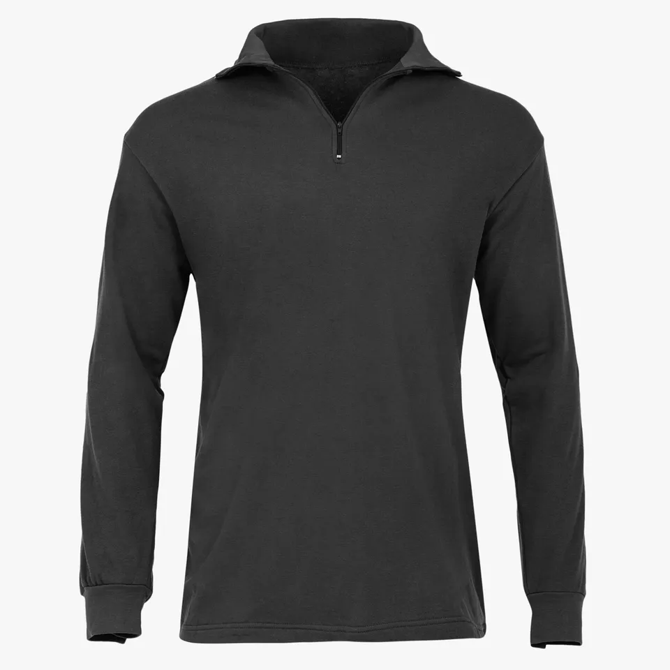 Highlander Norwegian chemise chaude coton noir couche intermédiaire