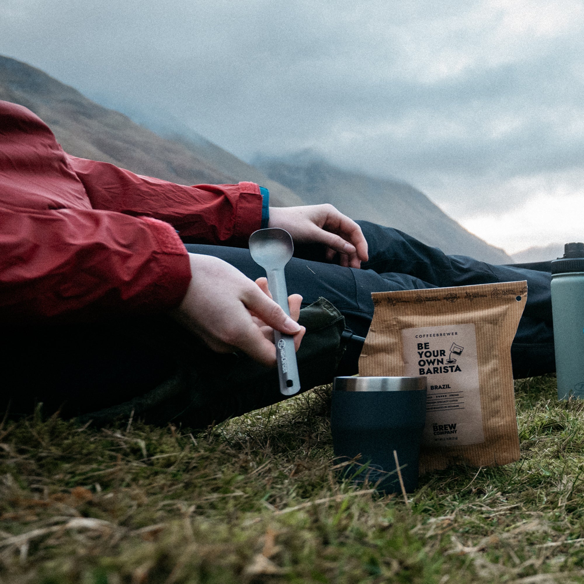 Highlander Food Pack cuillère alu longue bivouac