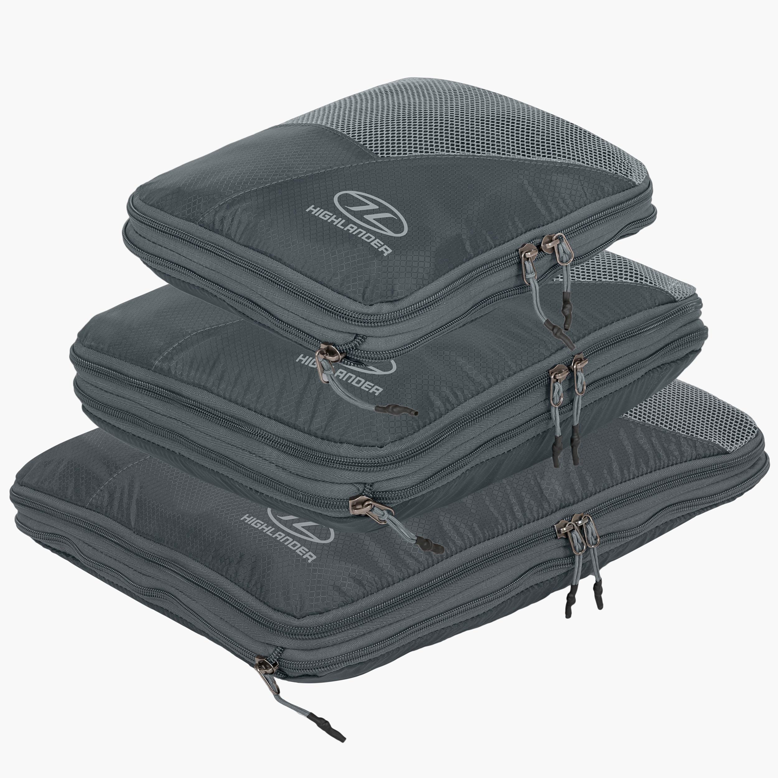 Highlander Compakta cubes de rangement gris lot voyage