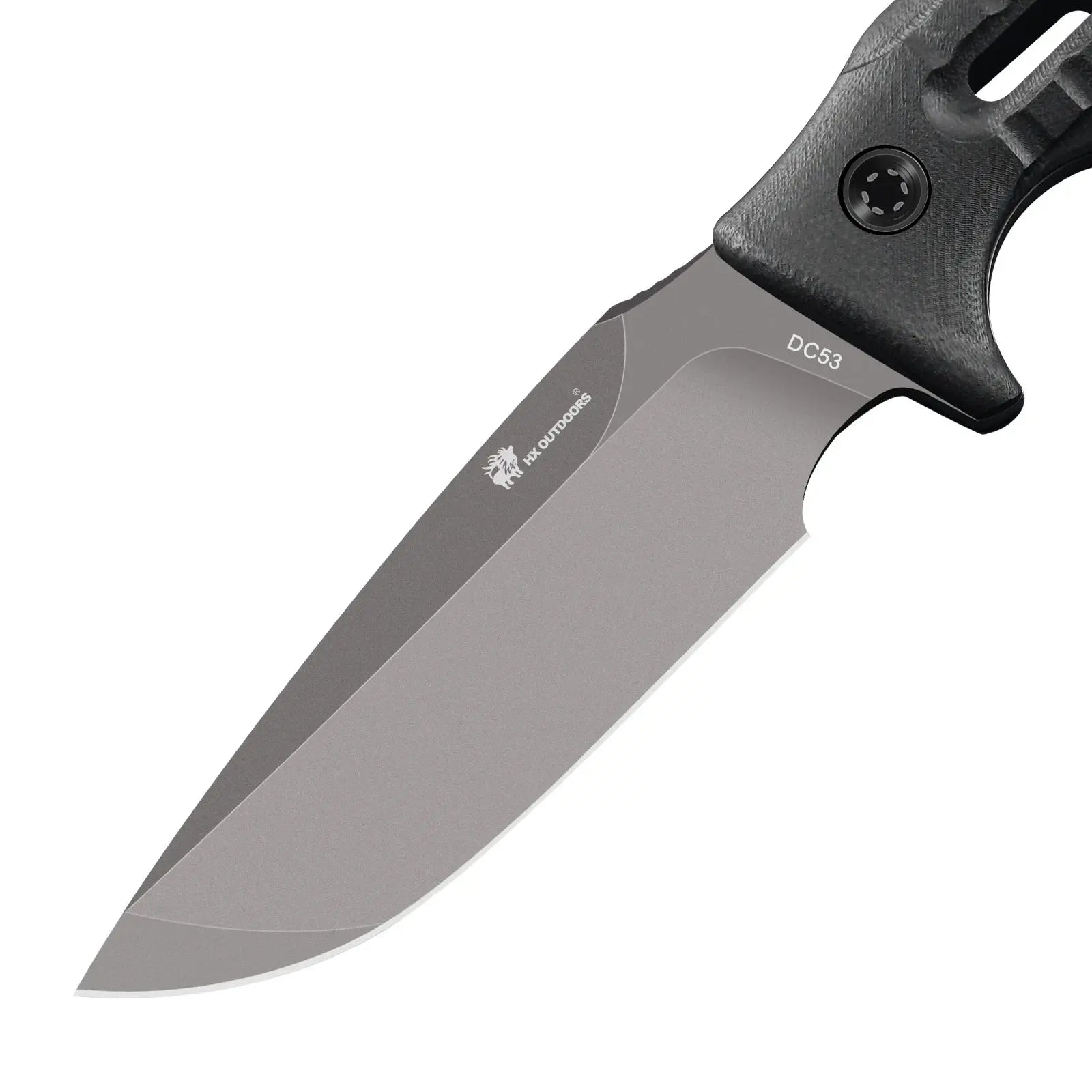 HX Rock Apex TD-18B couteau fixe DC53 manche noir