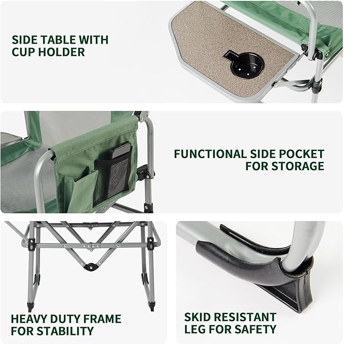 Naturehike Director chaise pliante table latérale 120 kg