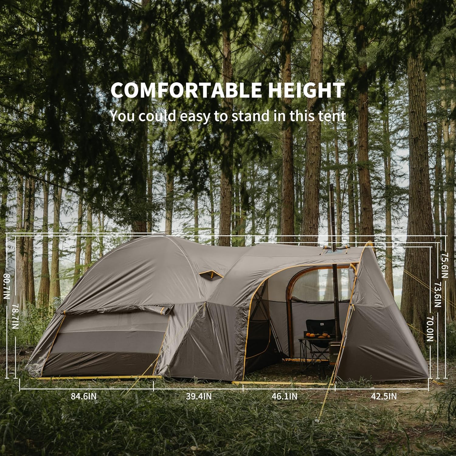 Naturehike KOTA tente camping 6 personnes double couche