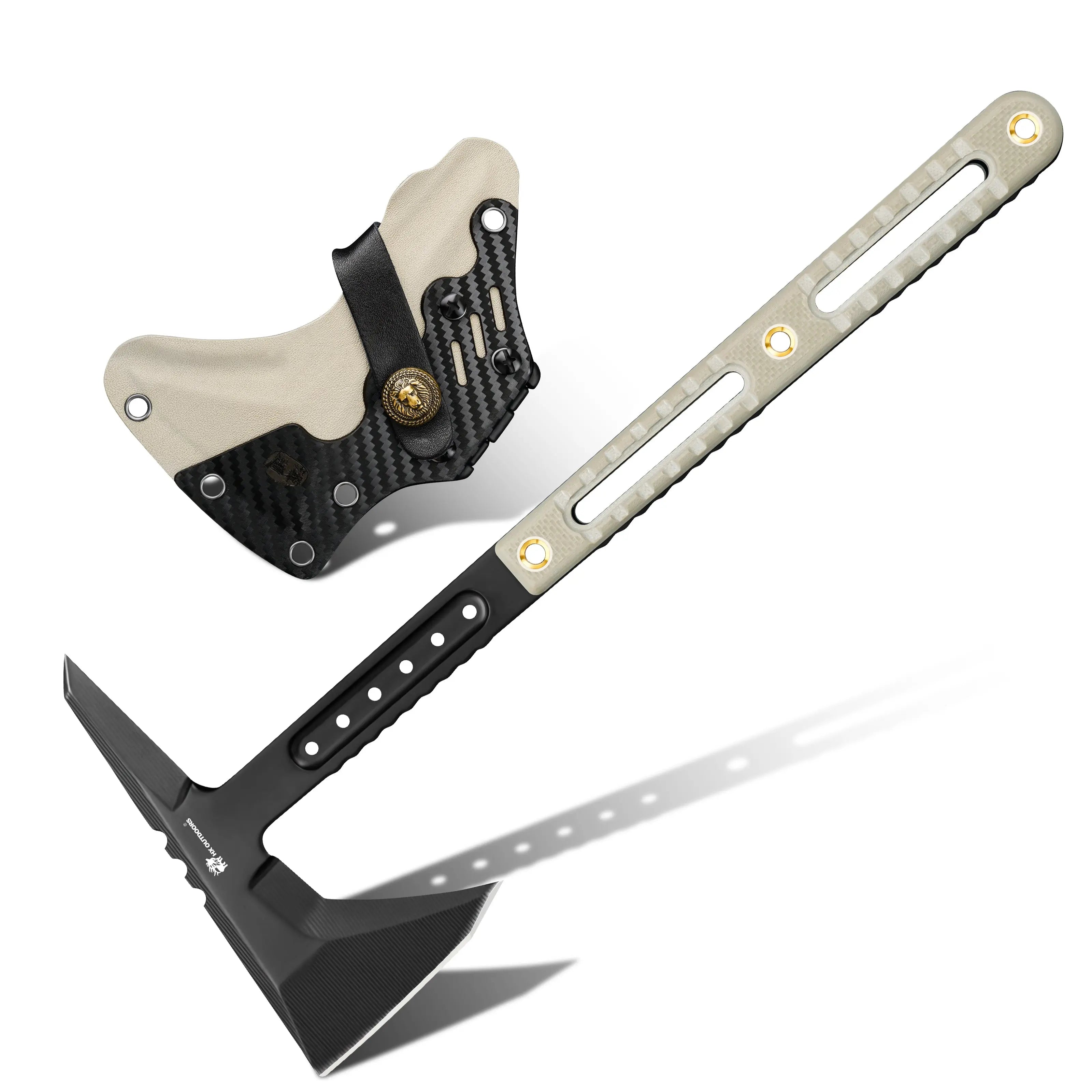 HX Camping Hatchet FT-12 hachette DC53 manche G10 tan
