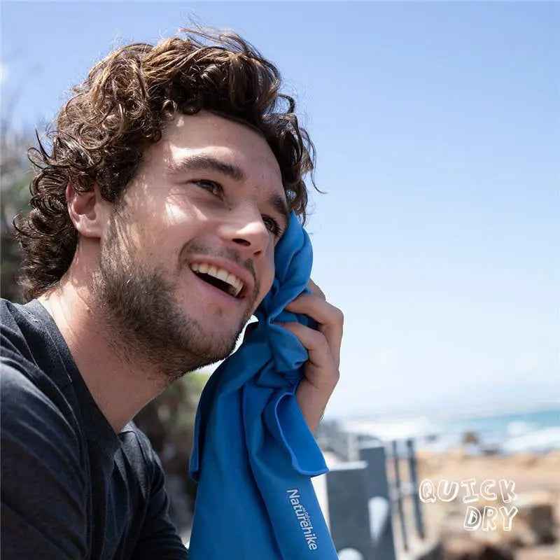 Naturehike NH20FS009 serviette sport bleue L 160x80cm