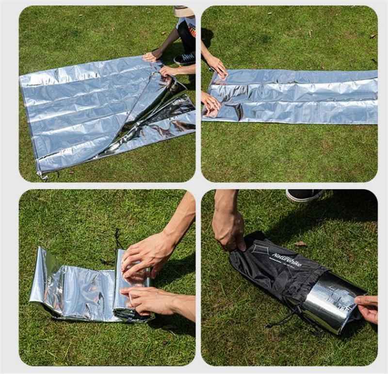 Naturehike tapis de sol camping M 200x200cm PE aluminium étanche