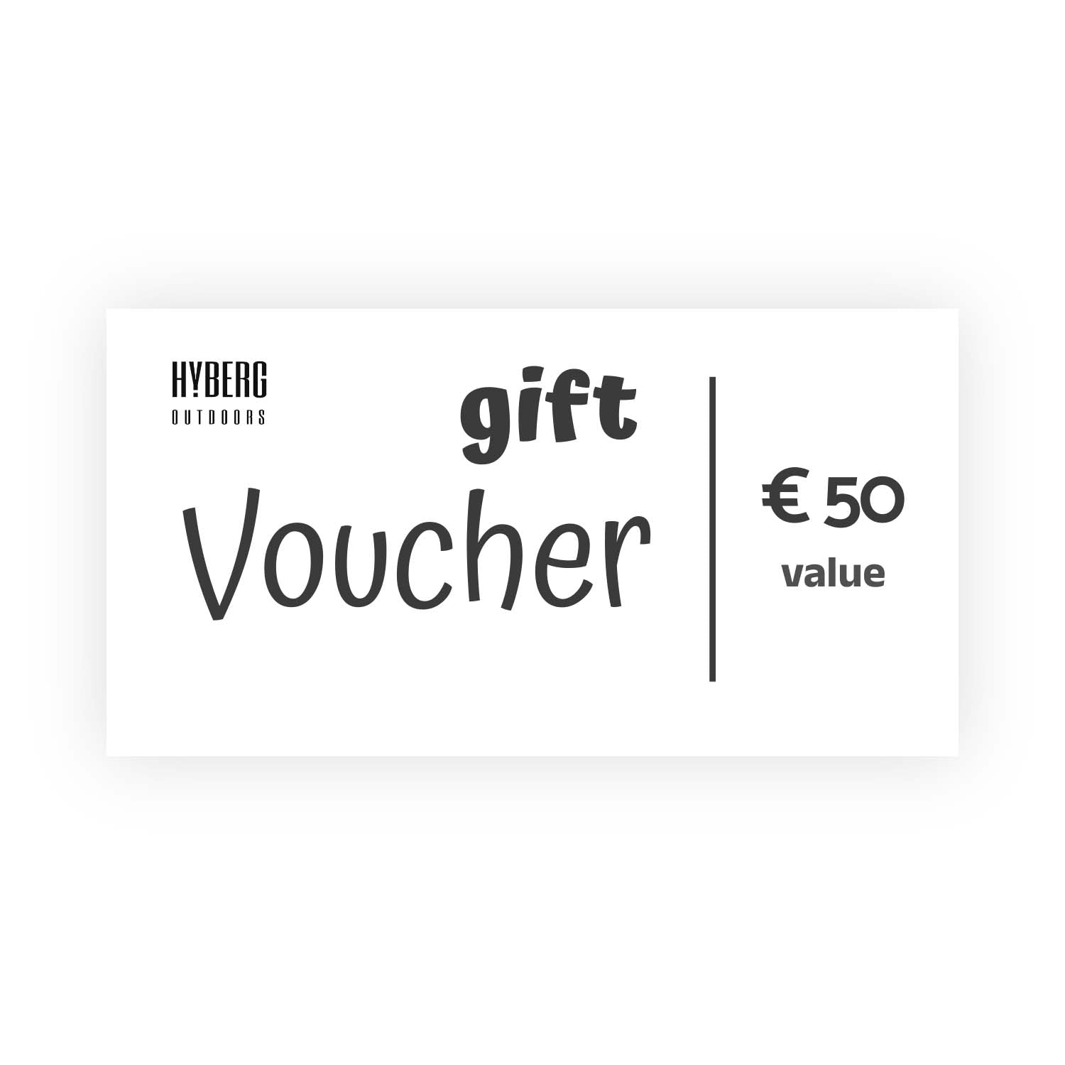 Hyberg Pack accessories carte cadeau 25 EUR