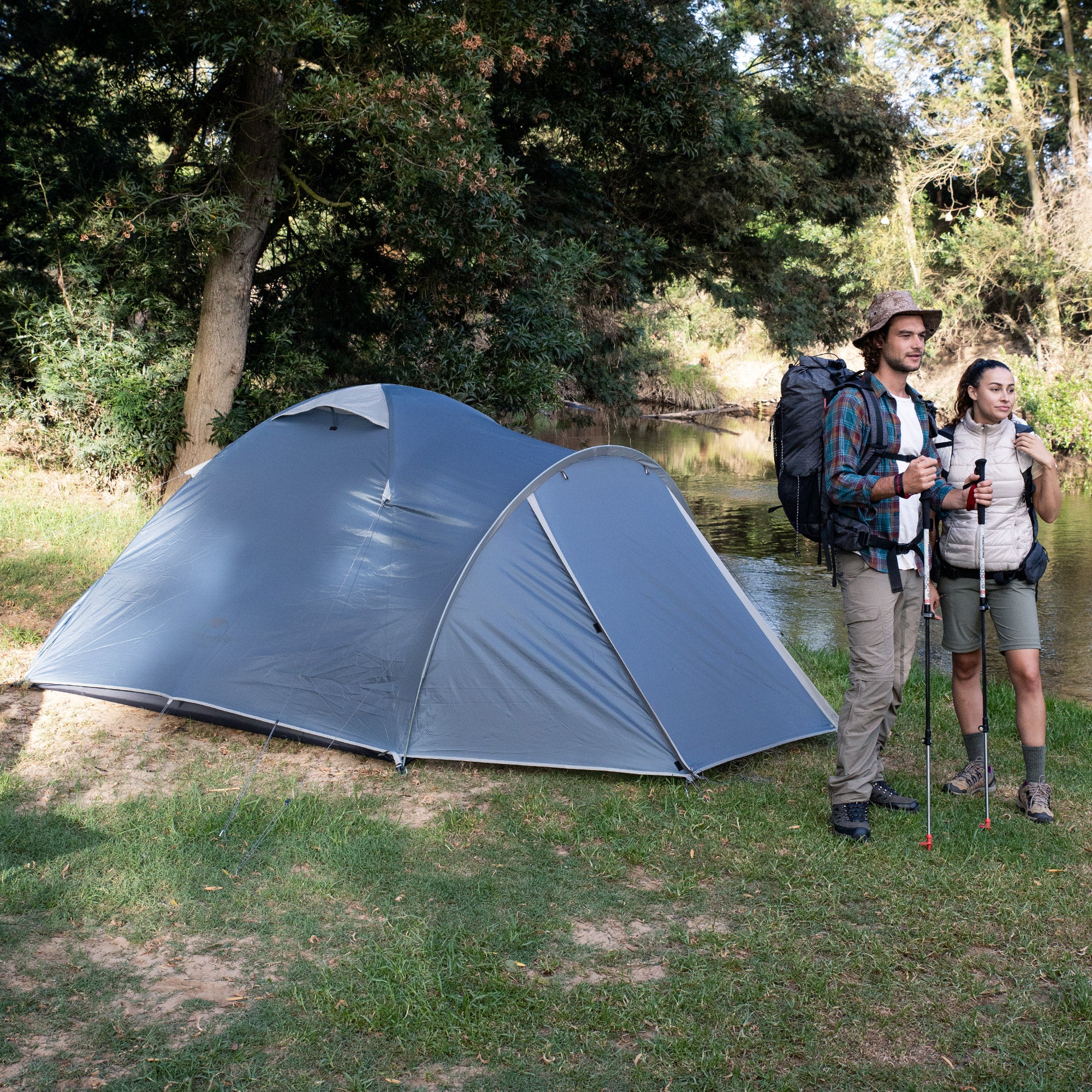 Naturehike P-PLUS tente 3 personnes vert vestibule
