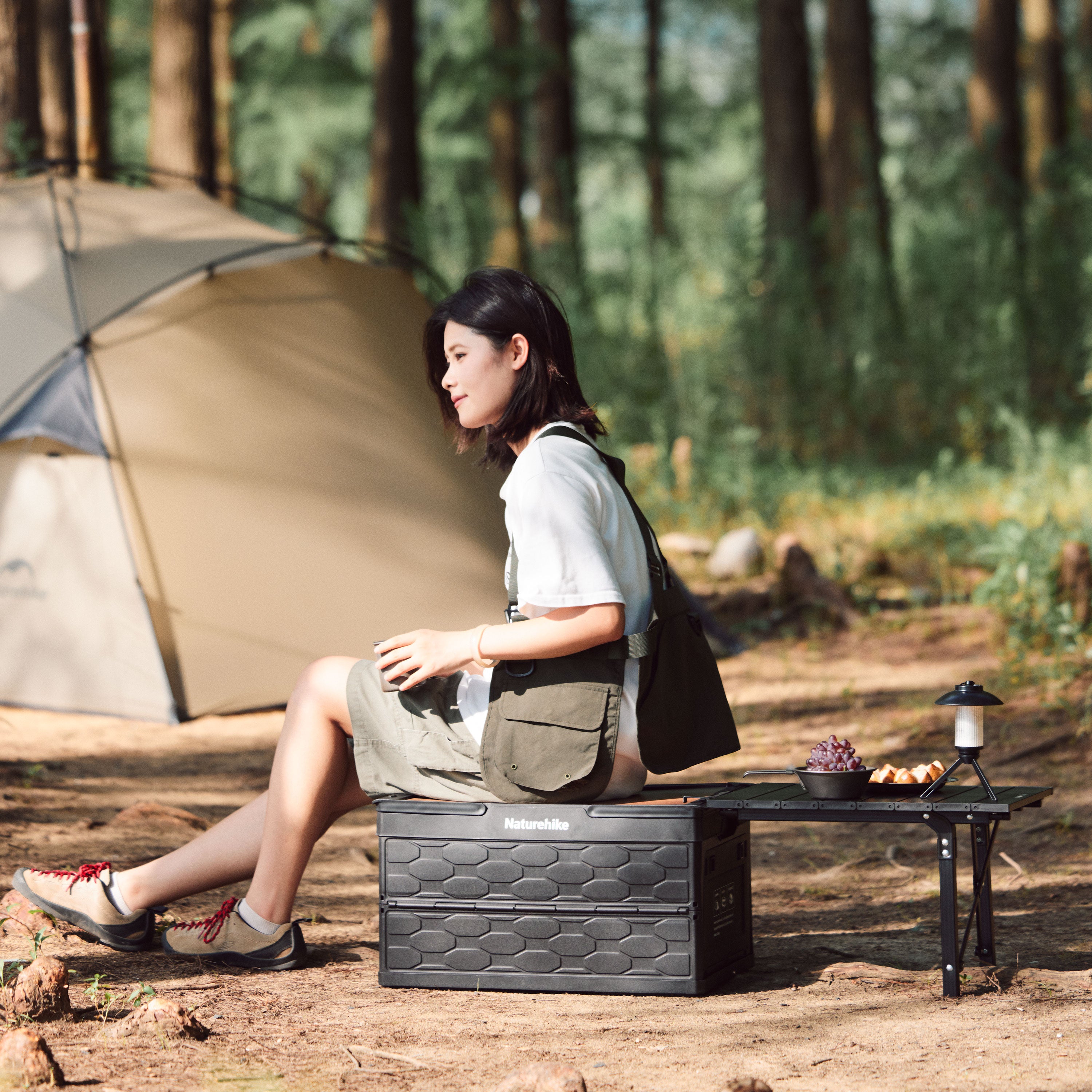 Naturehike Lispace table de camping pliante 50L alu