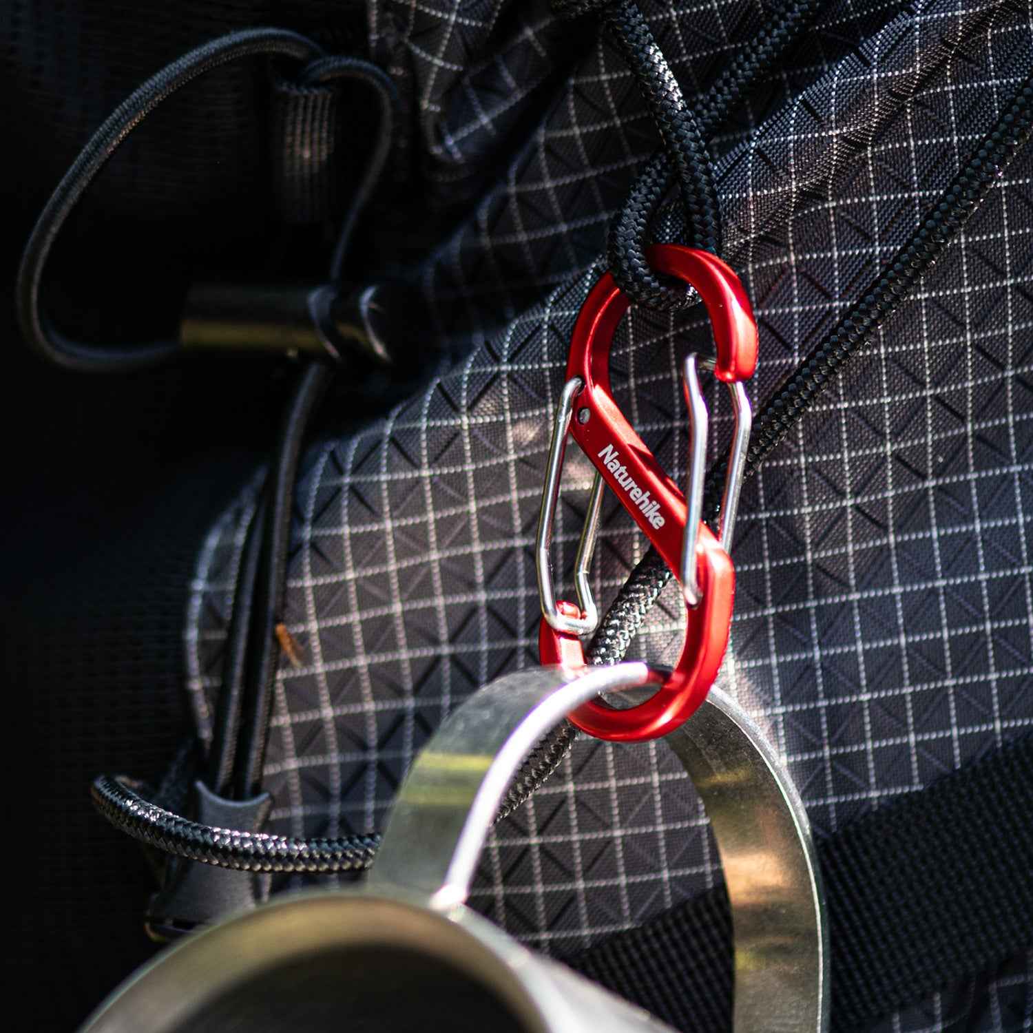 Naturehike mousqueton S alu 50mm lot de 2 accessoire camp