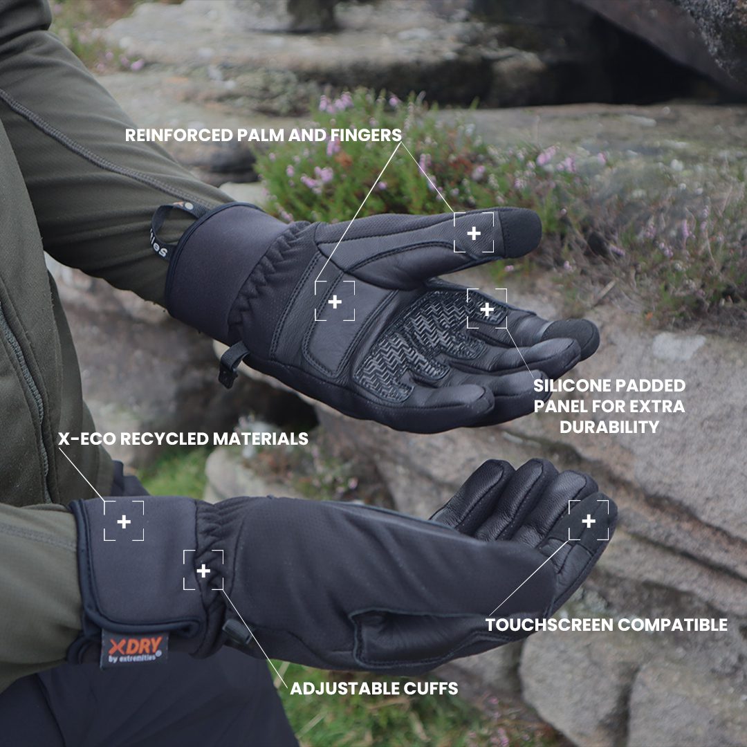Terra Nova Extreme Belay gants escalade cuir imperméables tactiles