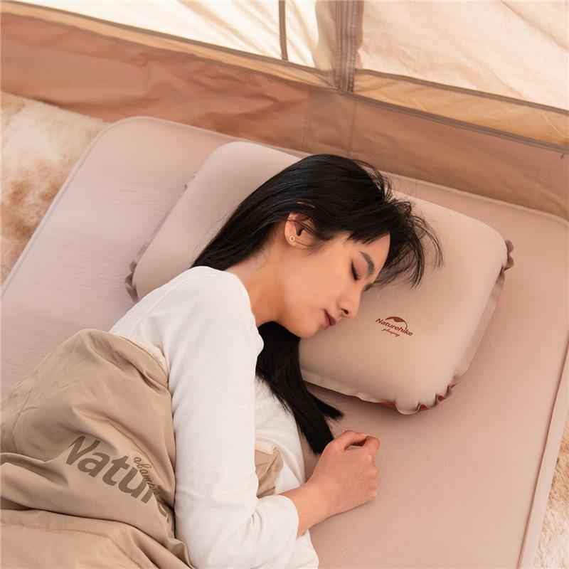 Naturehike oreiller de camping gonflable hybride mousse 3D