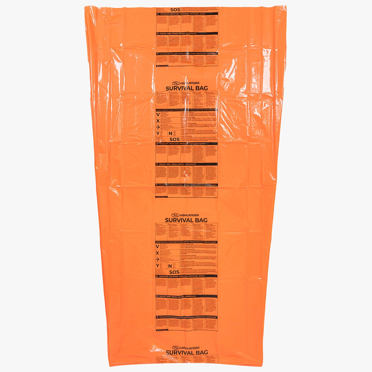 Highlander Survival sac bivouac urgence orange 2 places