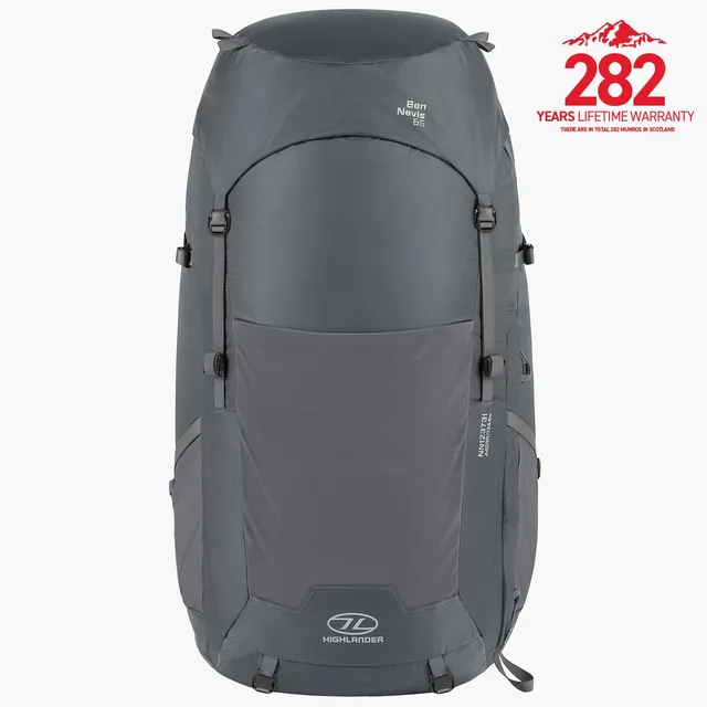 Highlander Ben Nevis sac à dos 65L gris rando