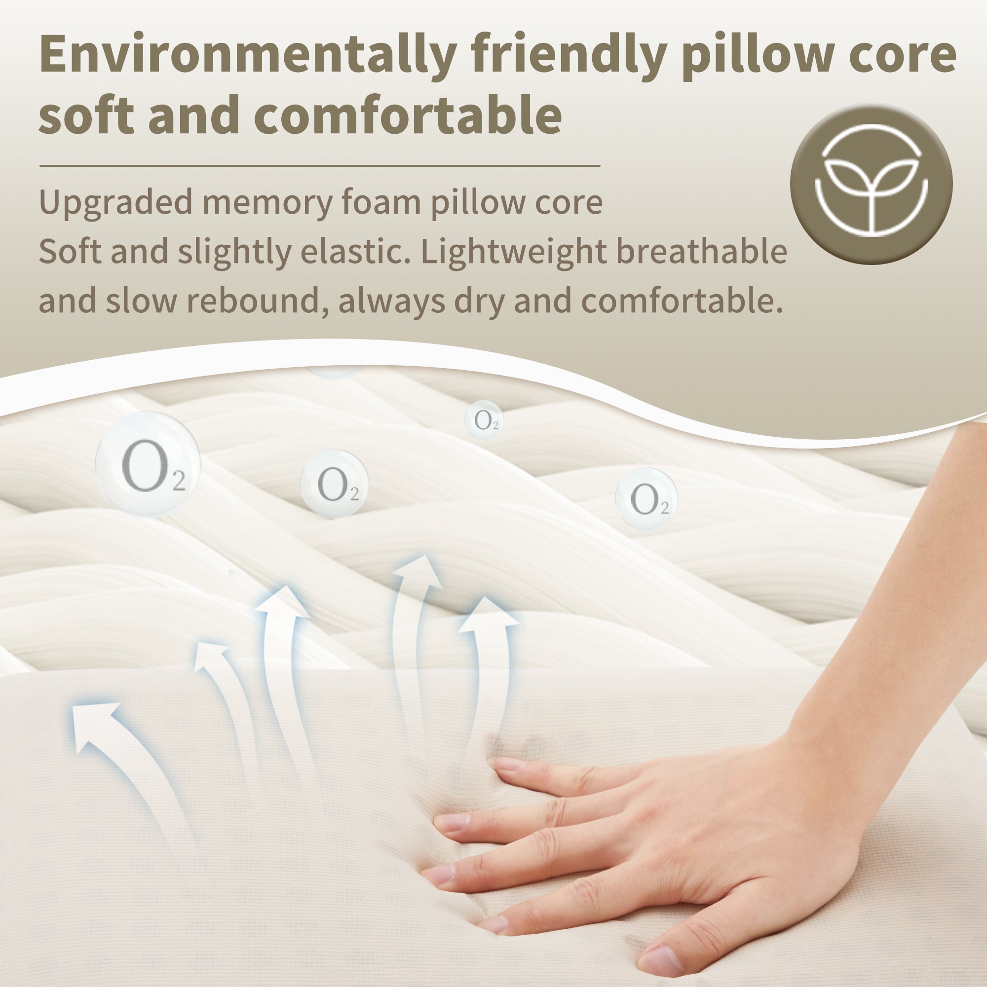 Naturehike Xinmian oreiller camping mémoire Beige carré
