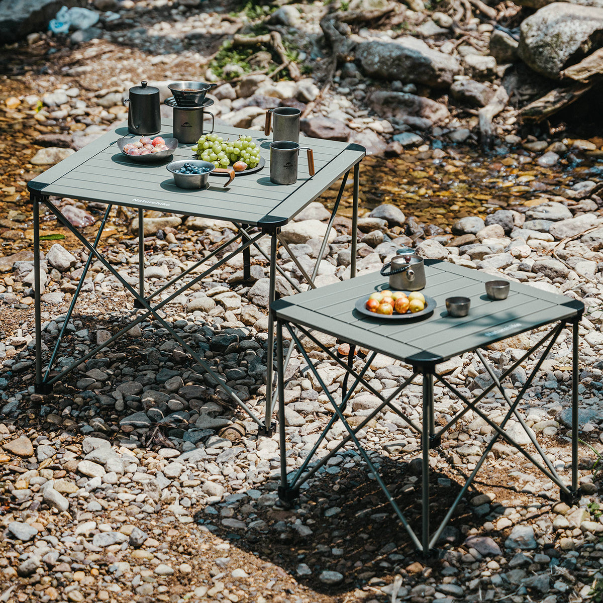 Naturehike PeakLite L02 table camping pliante verte M 100 kg