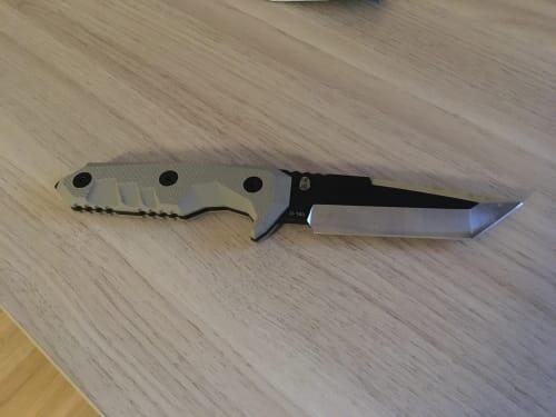 HX Snipers D-183 couteau fixe lame 98 mm marron